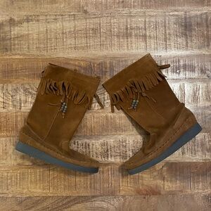 Report Dubai Suede Moccasin Boots